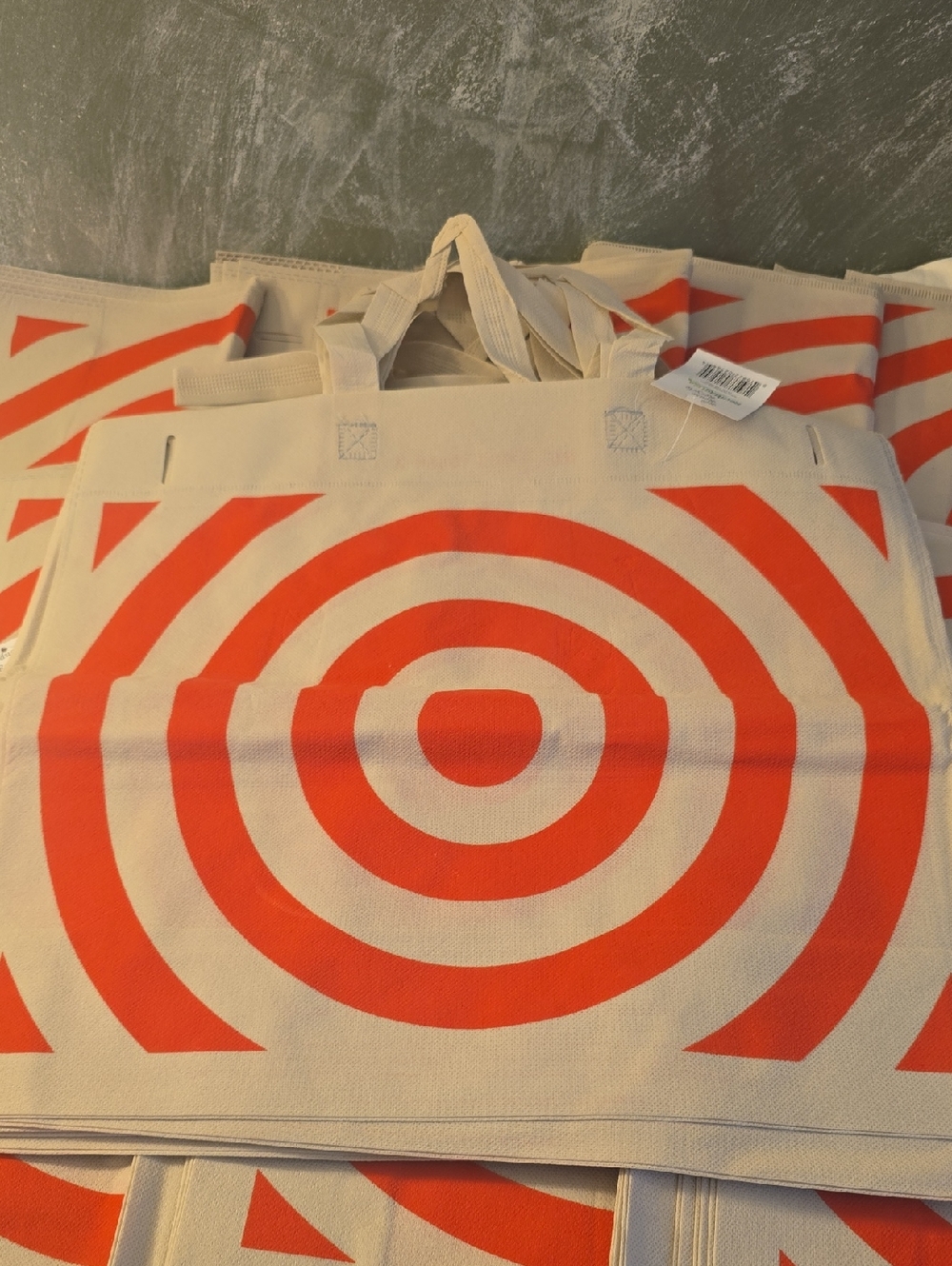 Target 45 Reusable Shopping Bags with Bold Red Target Print Each Hold 22 Pounds